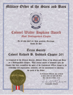Distinguished Chapter Award